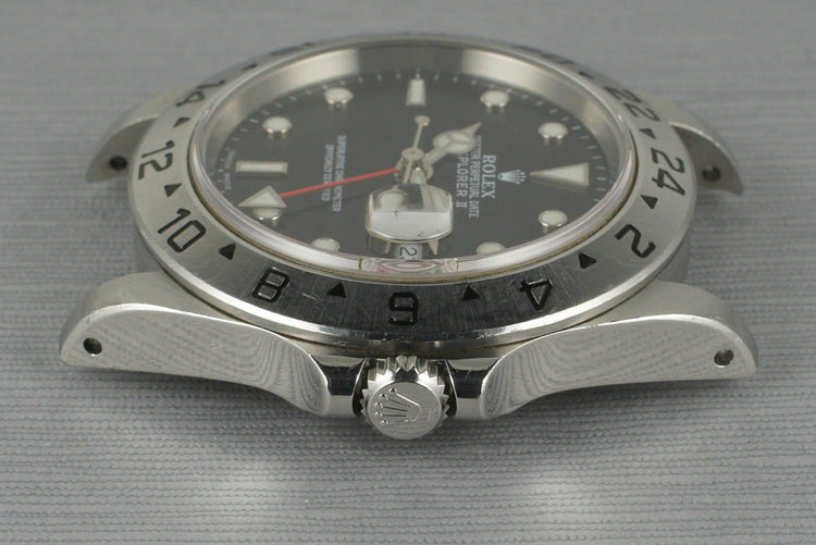 2000 Rolex Explorer II 16570 Black Dial with Box and Papers