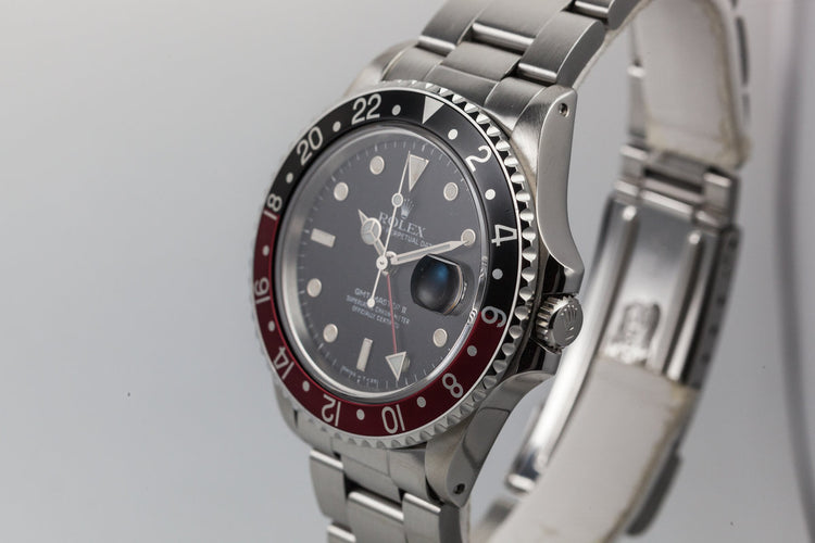 1985 Rolex Fat Lady GMT-Master II 16760 with "Star Dust" Dial and Box and Papers