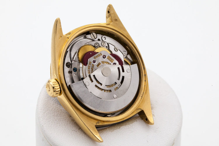 1969 Rolex YG Bark Day-Date 1807 Matte Black Dial