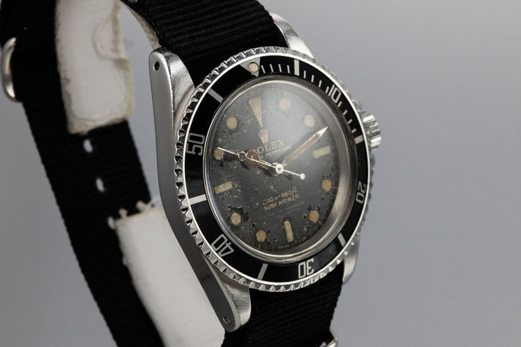 1965 Rolex Submariner 5512 with Meters First Gilt Spider Cracked Dial