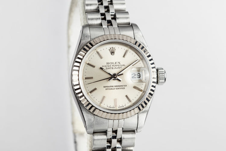 1987 Rolex Ladies DateJust 69174 Silver Dial with Box and Papers