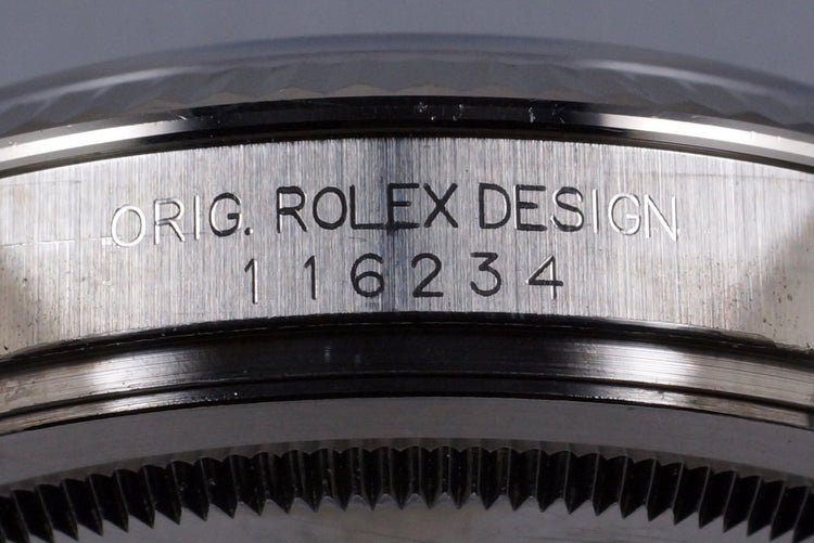 2006 Rolex DateJust 116234 Black Dial with Box