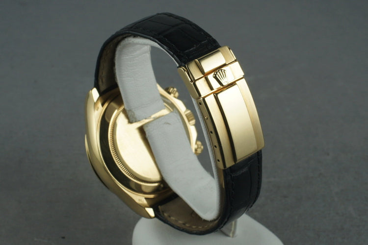 2002 Rolex 18K YG Daytona 116518 with Box Papers