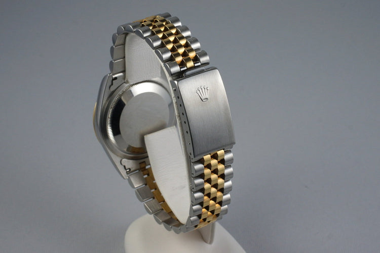 2000 Rolex Two Tone DateJust 16233 Cream Jubilee Arabic Dial