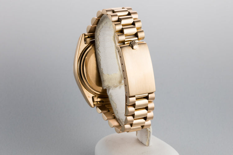 1972 18K YG Rolex Day-Date 1803 Linen Sigma Dial