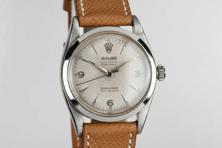 1953 Rolex Explorer 6298 with Silver Explorer SWISS Only Dial