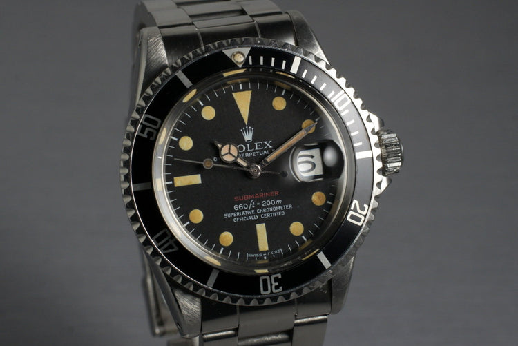 1970 Rolex Red Submariner 1680 Mark V
