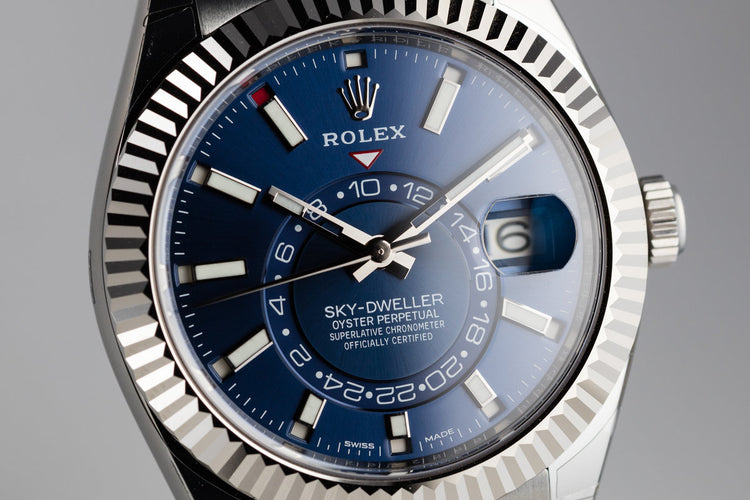 2017 MINT Rolex Sky-Dweller 326934 Blue Dial with Box and Papers