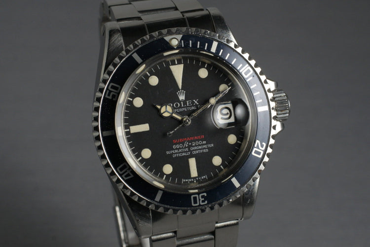 1970 Rolex Red Submariner 1680 Mark IV Dial
