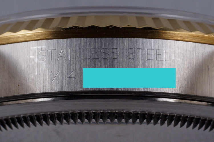 1991 Rolex Two Tone DateJust 16233 Blue Arabic Dial