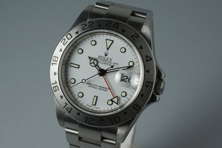 2007 Rolex Explorer II 16570 with 3186 Movement and Box and Papers