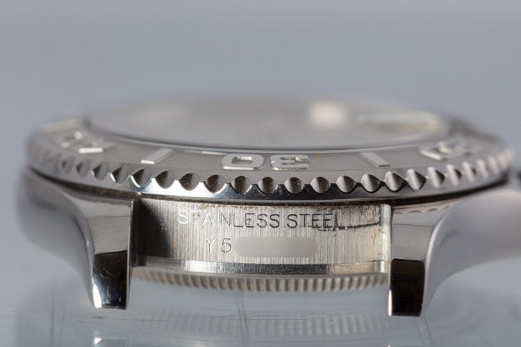 2006 Rolex Yacht Master Midsize Steel Platinum 35mm 168622 with Box & Papers