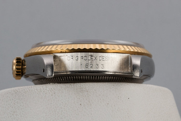 1988 Rolex Two-Tone DateJust 16233 Black Dial with Box and Papers