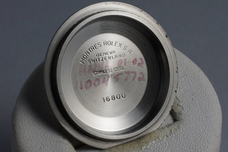 1983 Rolex Submariner 16800 with RSC Papers