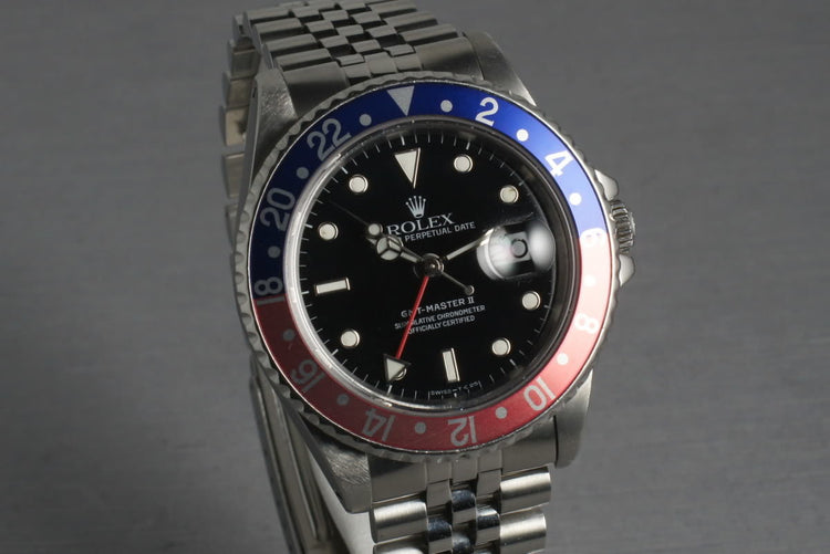 Rolex GMT 16710 on a Jubilee