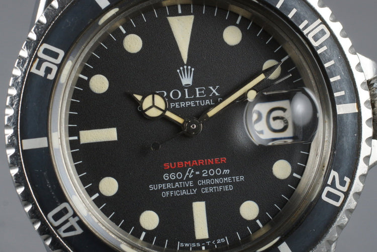 1970 Rolex Red Submariner 1680 Mark IV