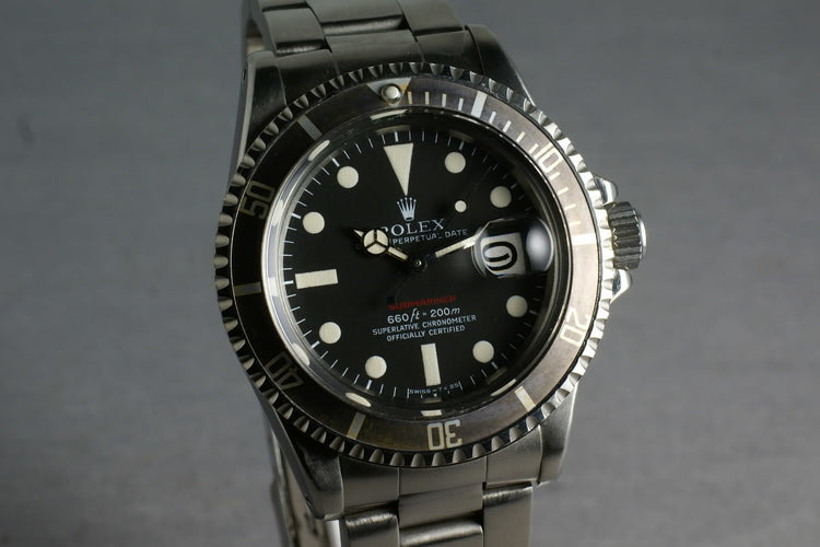 Rolex Red Submariner 1680 Mark V with Service Papers