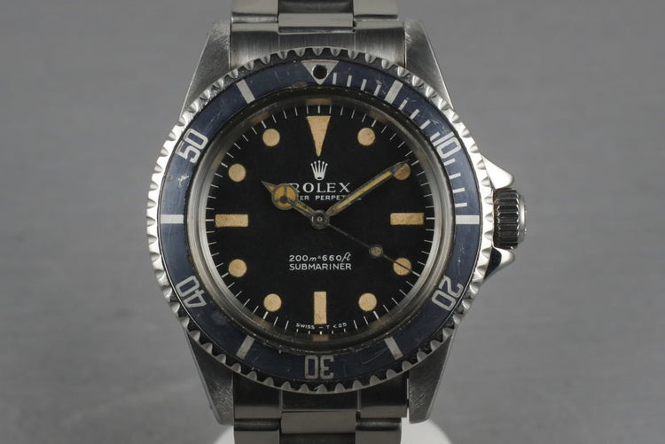 1967 Rolex Submariner 5513 with Creamy/Orange Meters First Dial