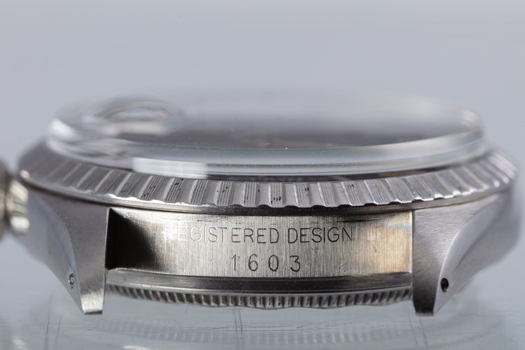 1978 Rolex 1603 Black Sigma Dial Datejust Jubilee Bracelet