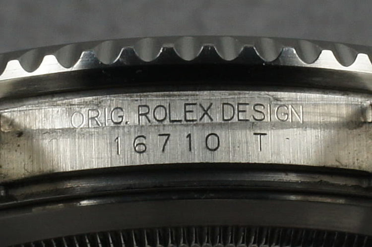 2005 Rolex GMT 16710 D serial with Stick Dial