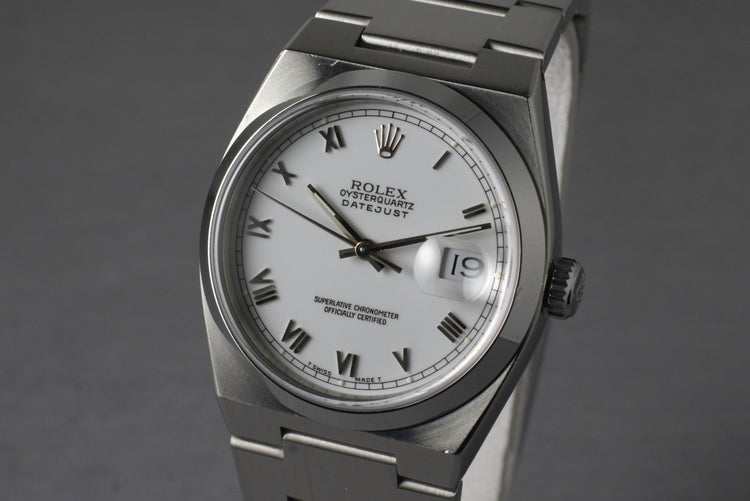 1991 Rolex OysterQuartz DateJust 17000 with Box and Papers