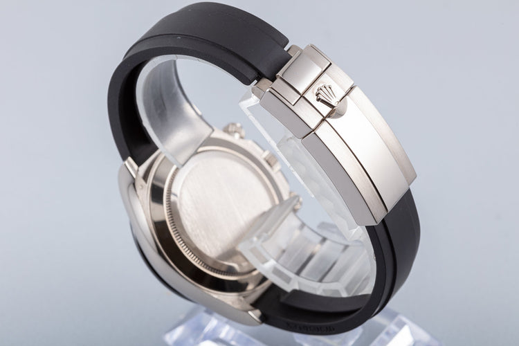 18K Rolex WG Rolex Daytona on Oysterflex Gray Dial