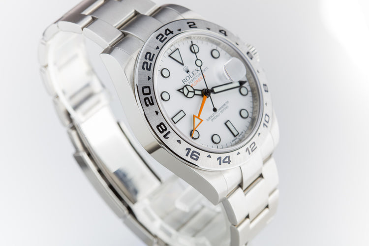 2011 Rolex Explorer II 43mm 216570 with Box, Card, & Chronotag