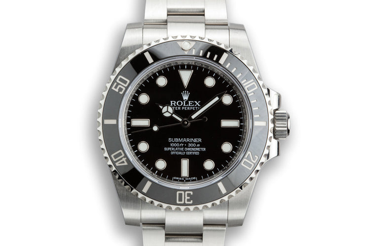 2018 Rolex Submariner 114060 with Box and Papers