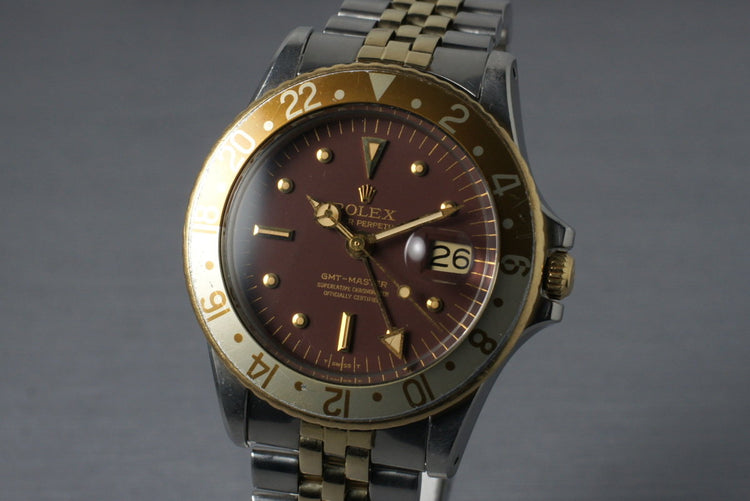 1971 Rolex Two Tone GMT 1675 Root Beer Dial