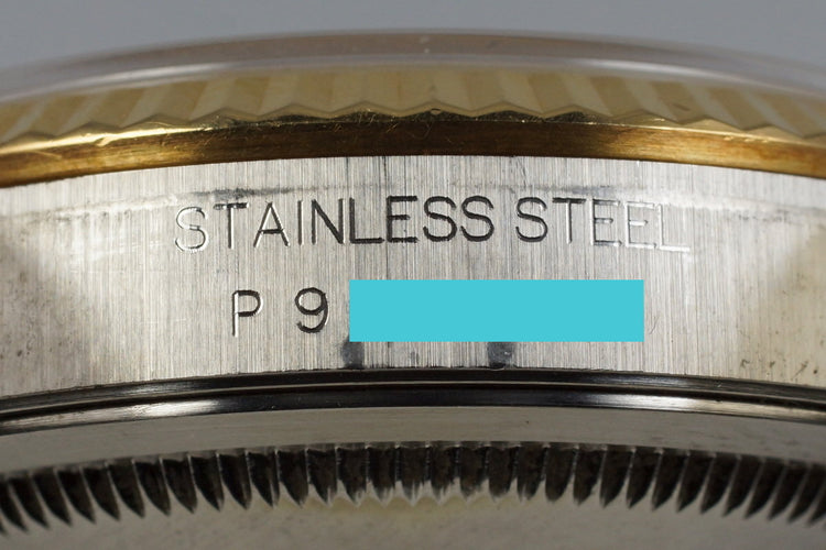 2000 Rolex Two Tone DateJust 16233 Cream Jubilee Arabic Dial