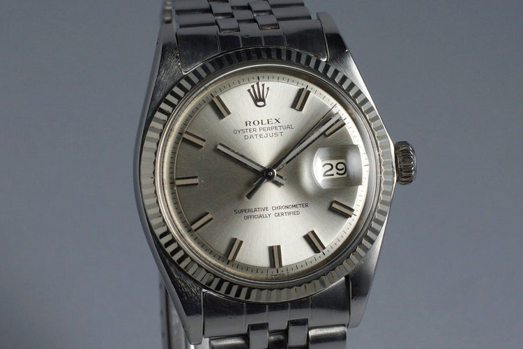 1968 Rolex DateJust 1601 Silver ‘Wide Boy’ Dial