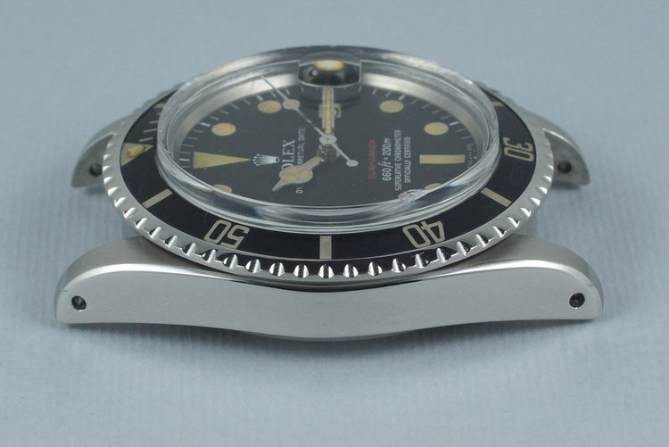 1971 Rolex Red Submariner 1680 Mark V Dial with Box and Papers