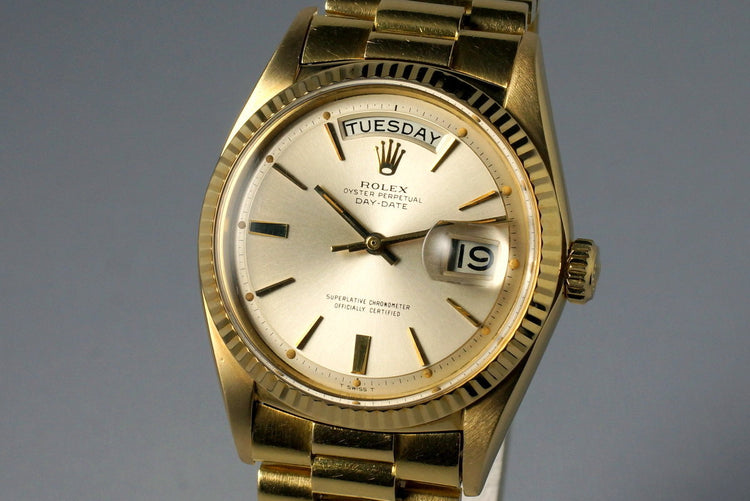 1965 Rolex YG Day-Date 1803 with Big Rolex Logo Bracelet