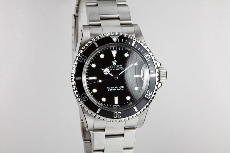 1966 Rolex Submariner 5513 with "SWISS" Only Luminova Service Dial