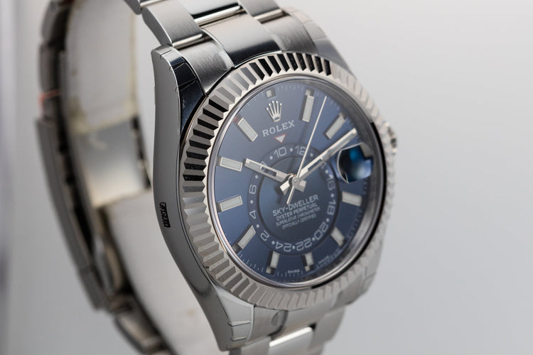 2017 MINT Rolex Sky-Dweller 326934 Blue Dial with Box and Papers