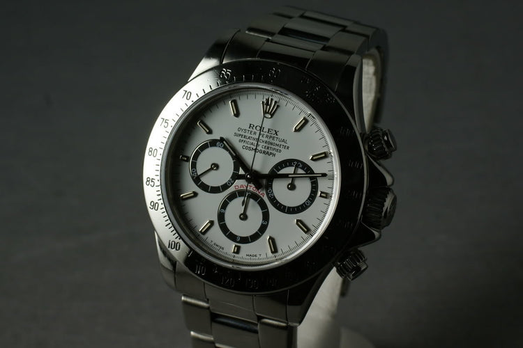 Rolex SS Zenith Daytona 16520 inverted 6 dial