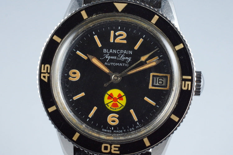 Early 1960’s Blancpain 50 Fathoms ‘No Radiations’ Aqua Lung