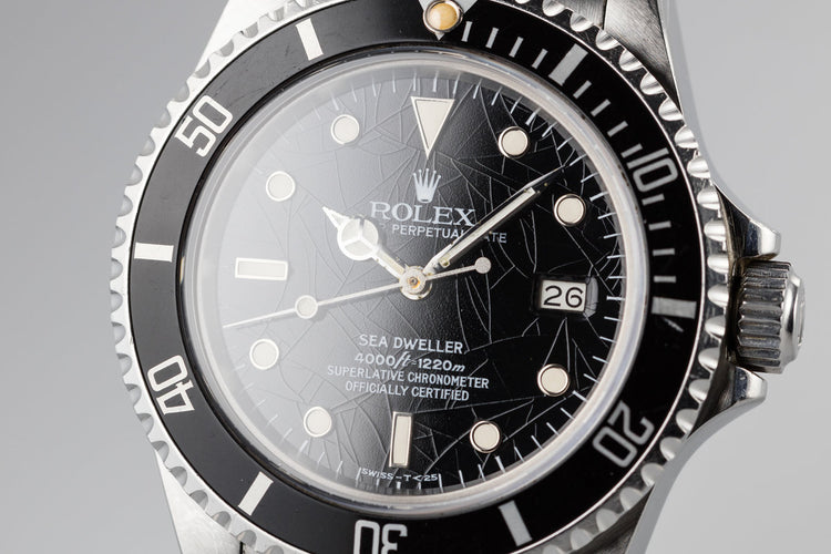 1984 Rolex Sea-Dweller 16660 with Spider Cracked Dial