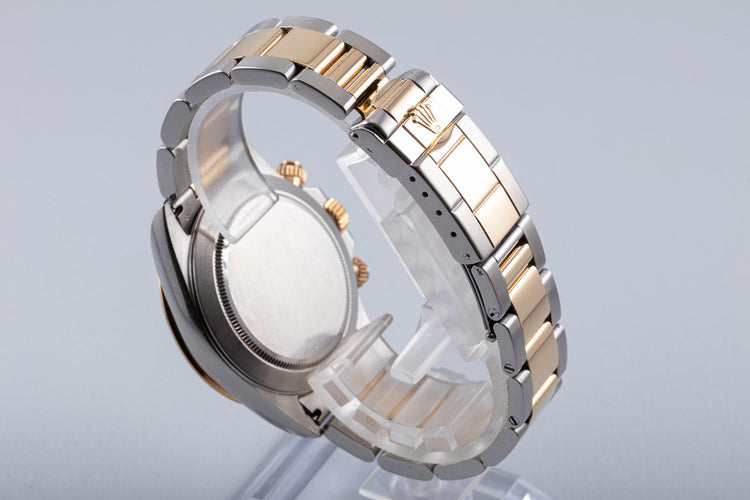 1996 Rolex Zenith 18K/ST 16523 White Diamond Dial Daytona