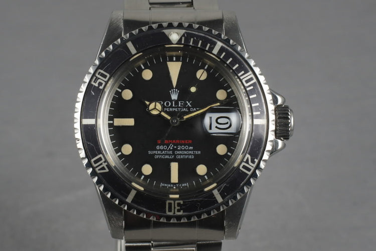 1971 Rolex Red Submariner 1680 Mark IV with current RSC papers