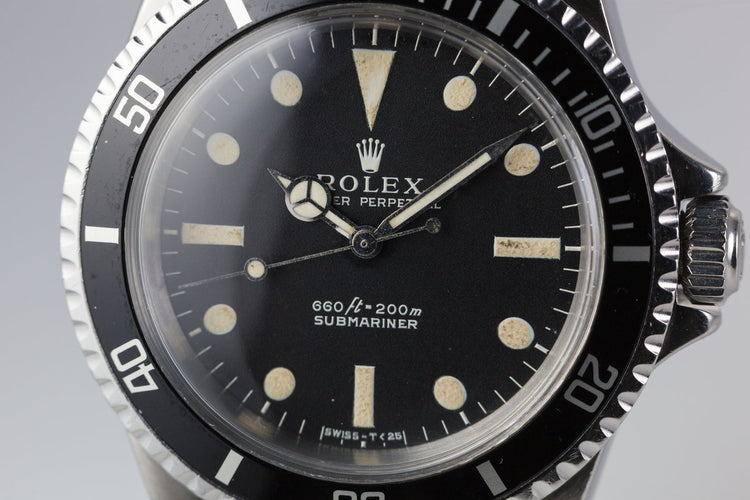 1968 Rolex Submariner 5513 Serif Dial