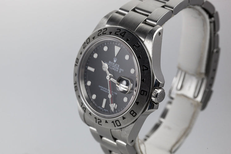 2002 Rolex Explorer II 16570 with Black Dial