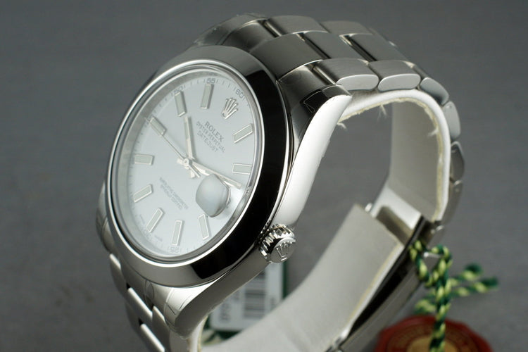 2013 Rolex DateJust With Box & Papers 116300 Mint