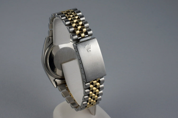 1981 Rolex Two Tone DateJust 16013 Factory Champagne Diamond Dial with Box and Papers