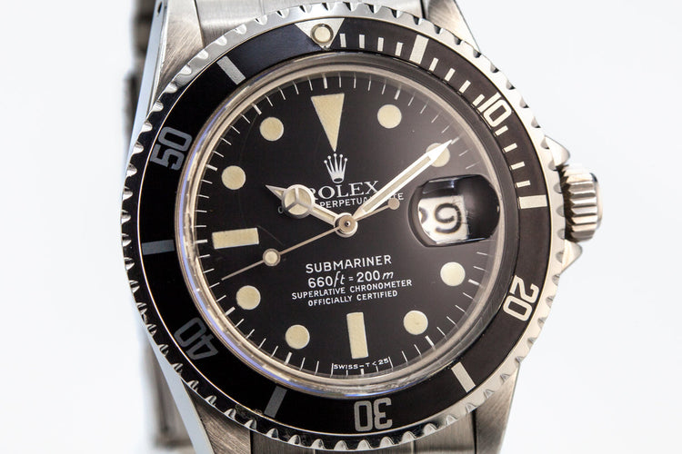 1971 Rolex Submariner 1680 with Mark 1 Dial and Box and Papers