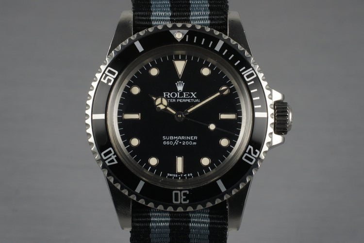 1984 Rolex Submariner 5513 with Rolex Service Papers