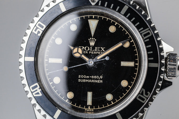 1962 Rolex Submariner 5512 PCG with Gilt Glossy Chapter Ring Dial