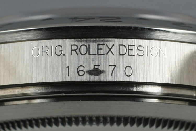 1997 Rolex Explorer II 16570 Black Dial with Box and Papers