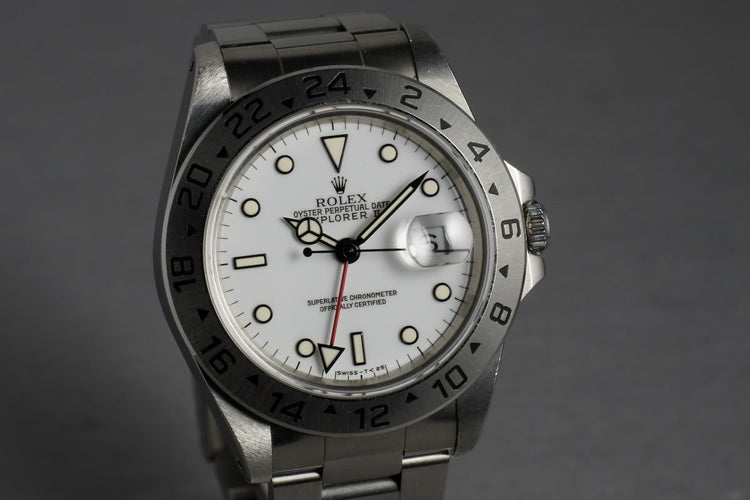 FS: Rolex Explorer II 16570 White Dial Unpolished