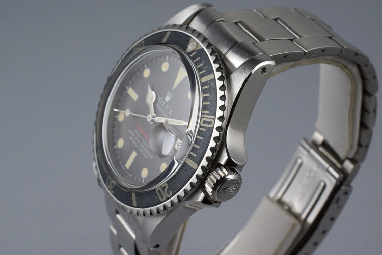 1969 Rolex Red Submariner 1680 BROWN Mark II Dial
